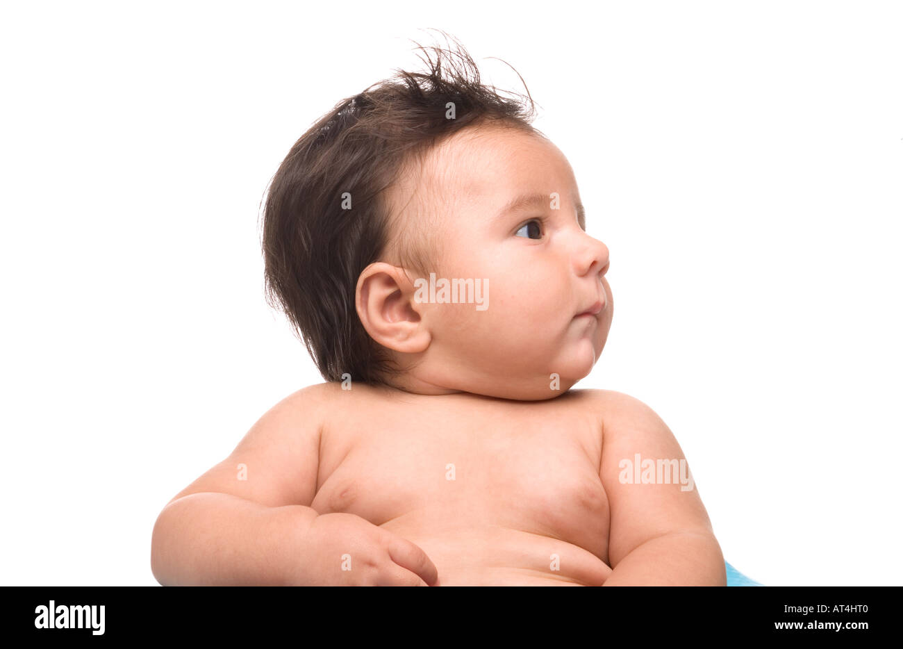 Serious baby boy Stock Photo