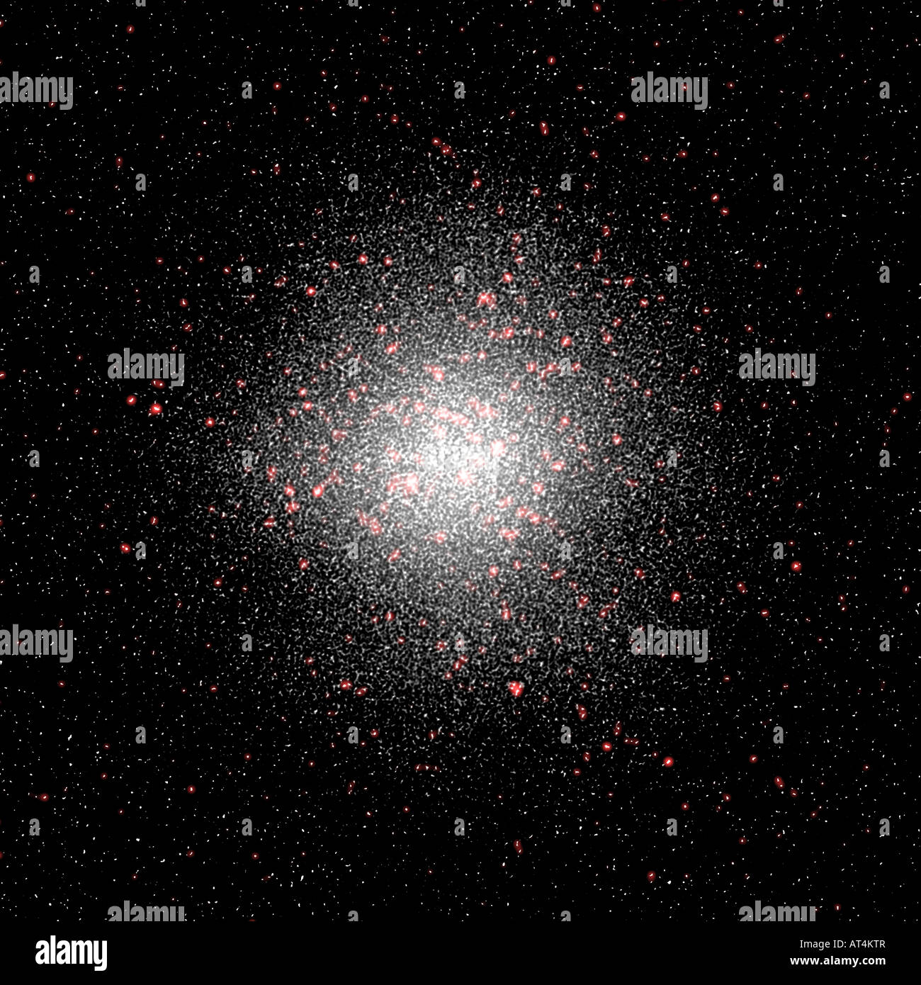 image of star cluster in deep space Stock Photo
