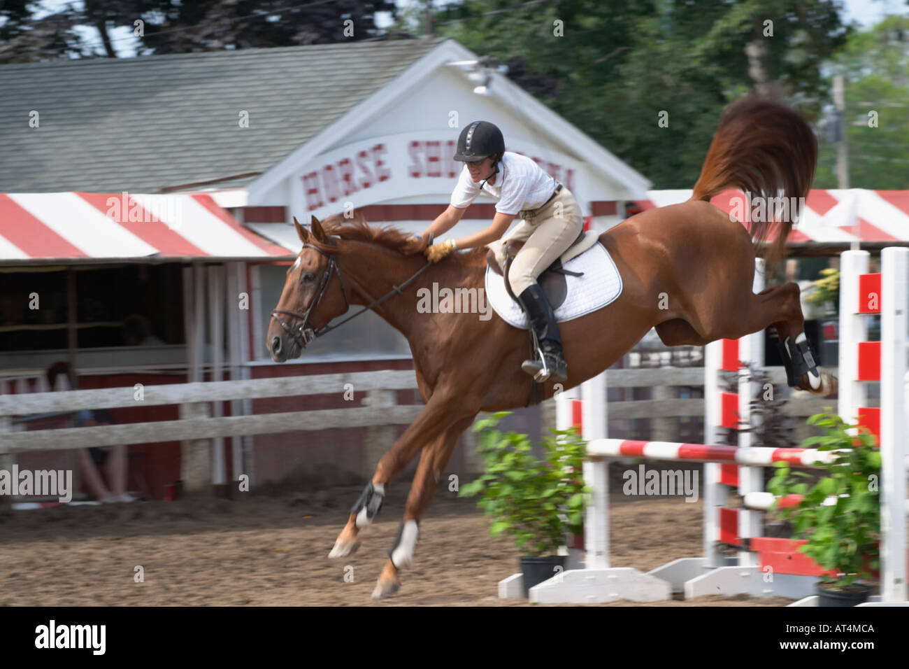 Horse show competition at the Erie County Fair and Expo in Hamburg New