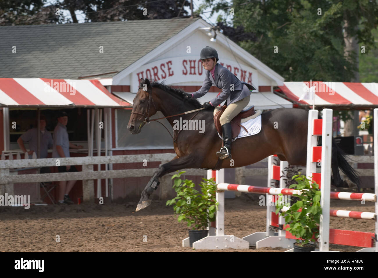 Horse show competition at the Erie County Fair and Expo in Hamburg New