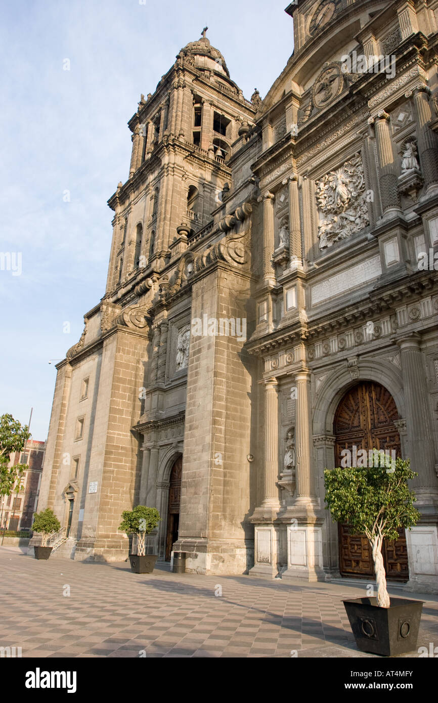 Metropolitan Cathedral in Mexico City DF, Mexico Stock Photo