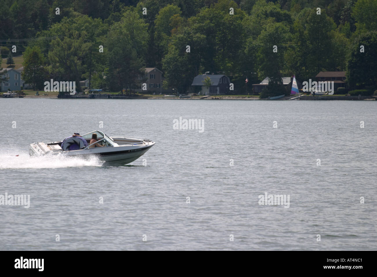 Pleasure boating on Keuka Lake in the Finger Lakes Region of New York ...