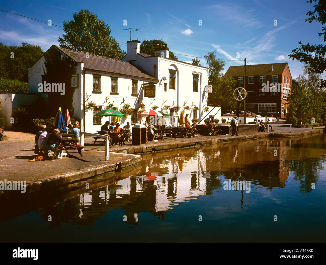 UK Cheshire Audlem the Shroppy Fly pub on Shropshire Union Canal Stock Photo 9258364 Alamy