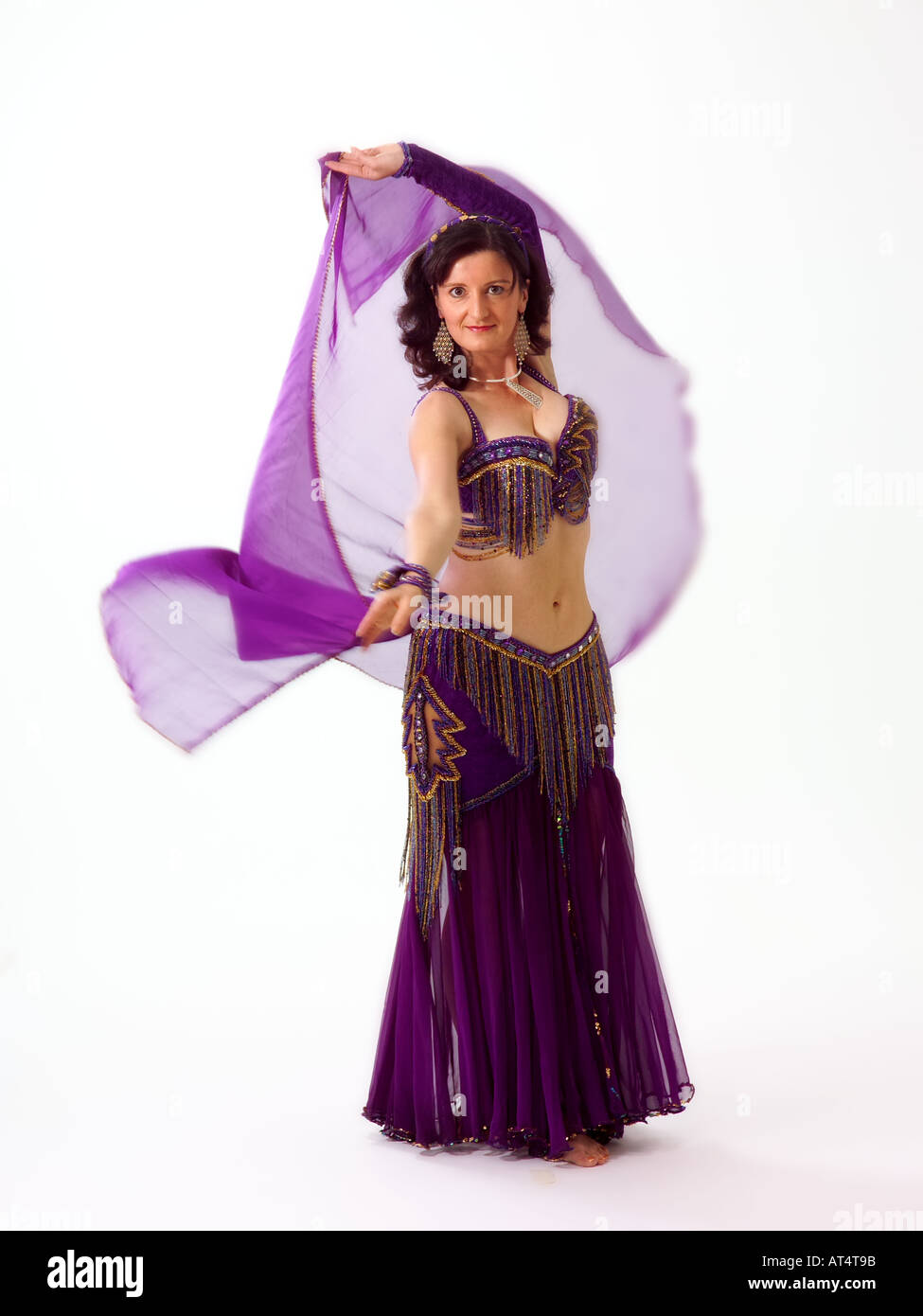 Purple Womens Belly Dance Bedlah Costume