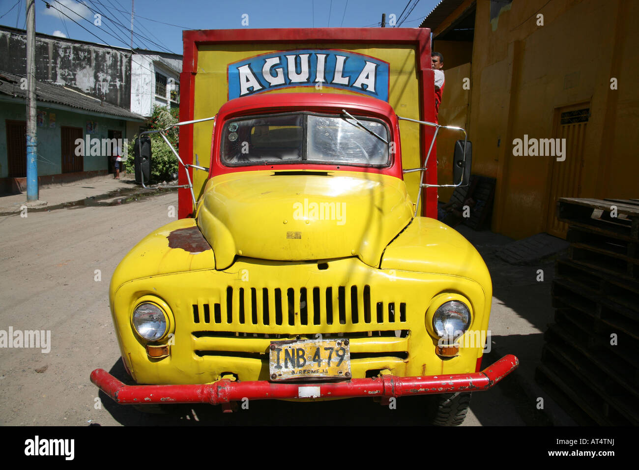 Aquila beer is one of Colombians leading beer companies Stock Photo