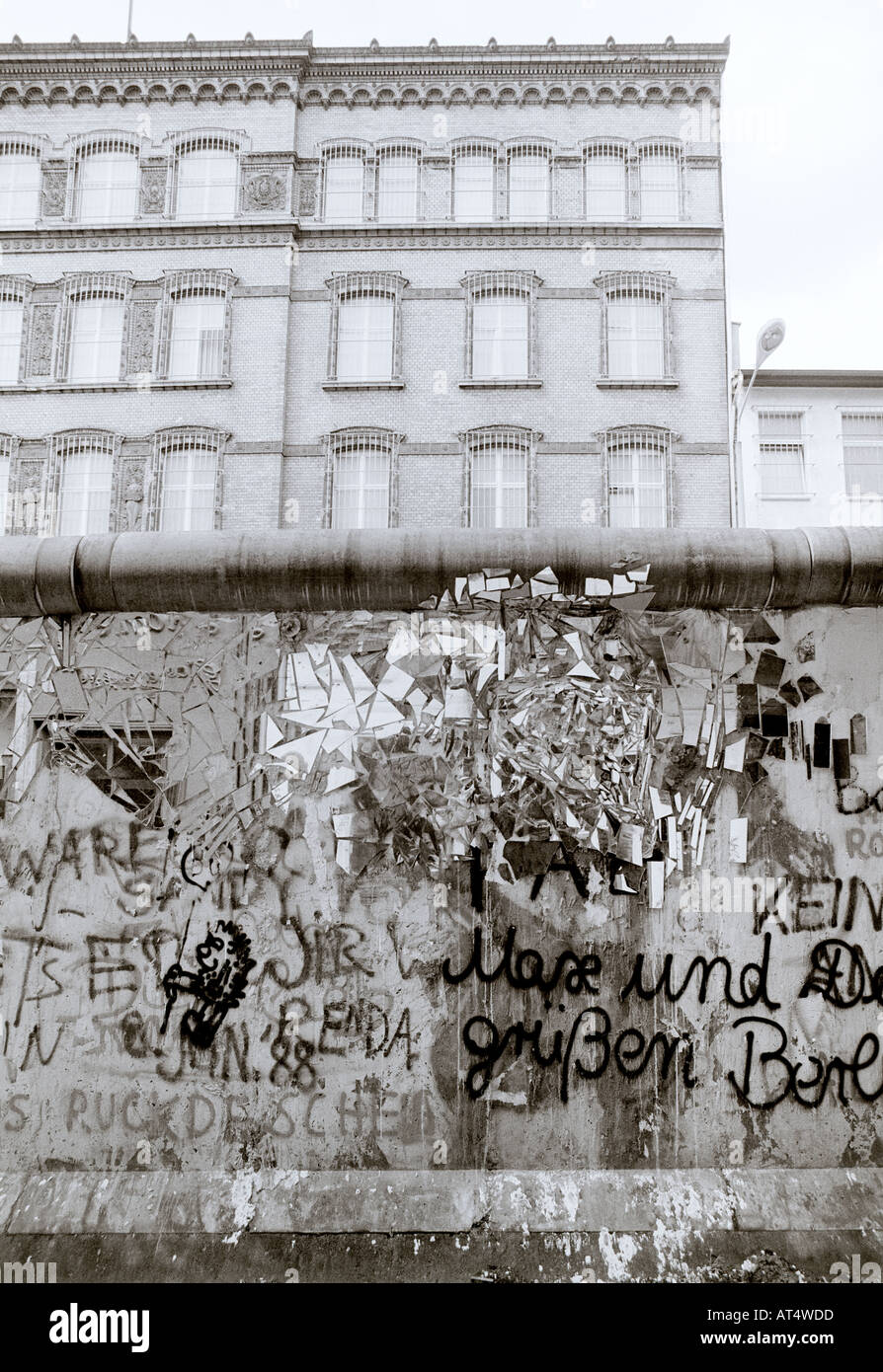 European History. The historical Berlin Wall in West Berlin in Germany ...