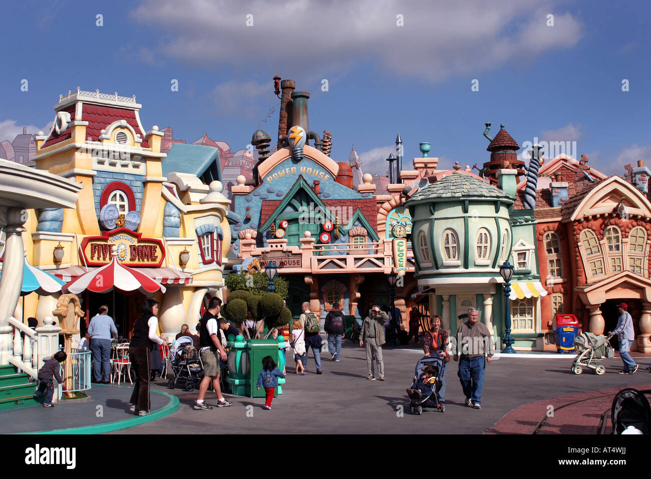 Mickey's Toontown at Disneyland California Stock Photo