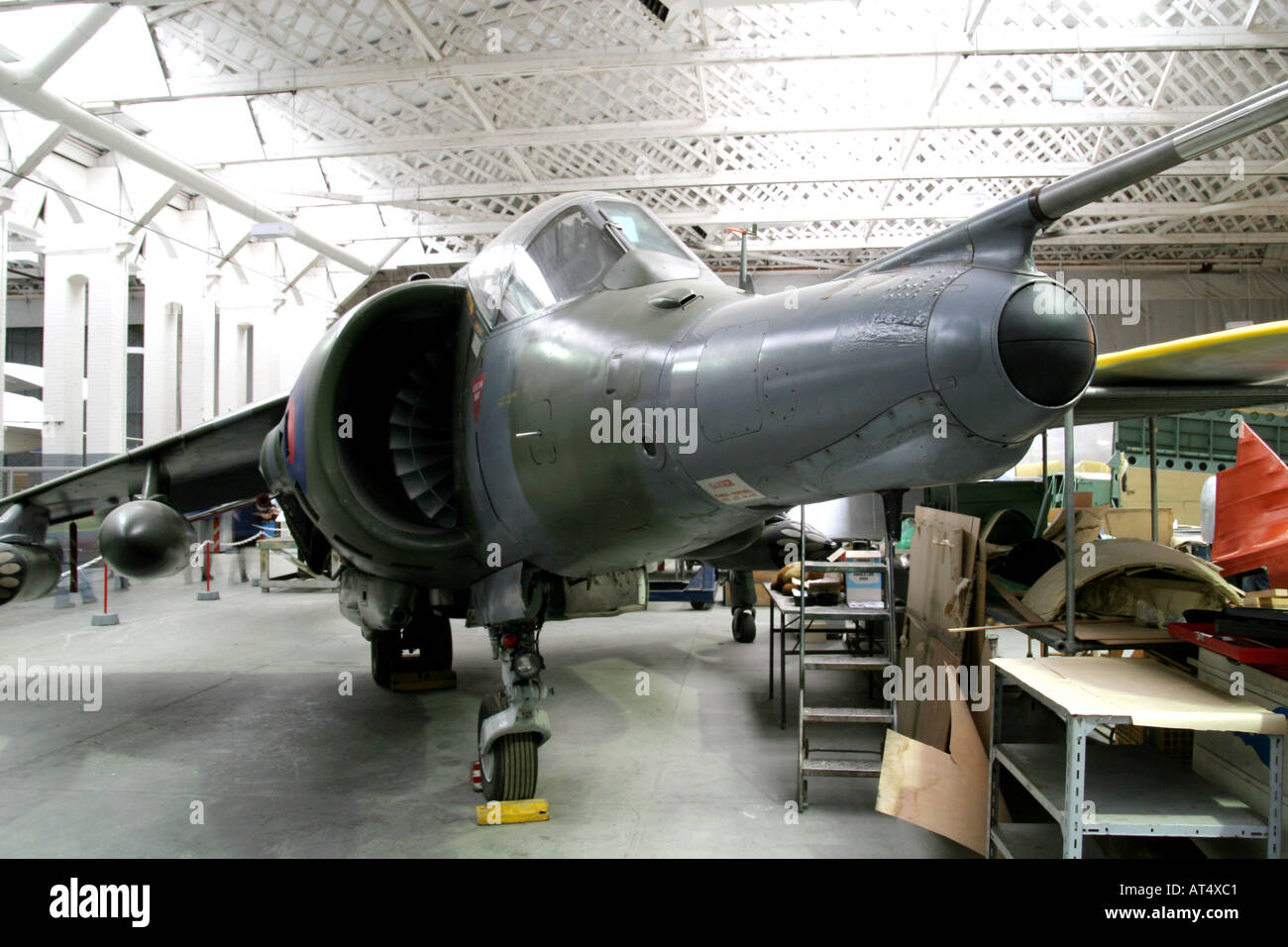 Hawker Siddeley Harrier GR3. Vertical take off and landing (VTOL) aircraft, restored. Stock Photo