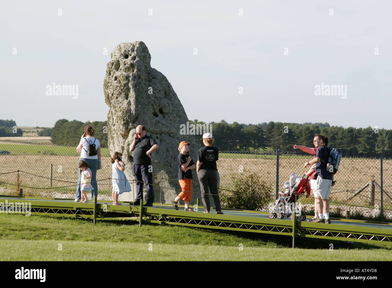 Wiltshire Stonehenge Historic standing stone circle Stock Photo