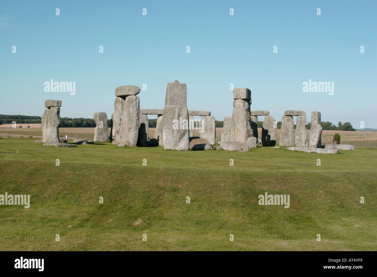 Wiltshire Stonehenge Historic standing stone circle Stock Photo