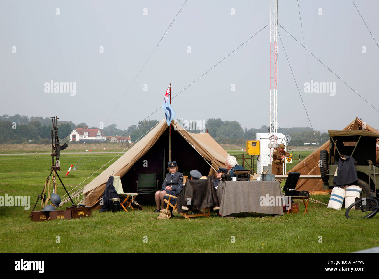 Airfield home guard defence post at Shoreham Air Display West Sussex UK 2006 Stock Photo