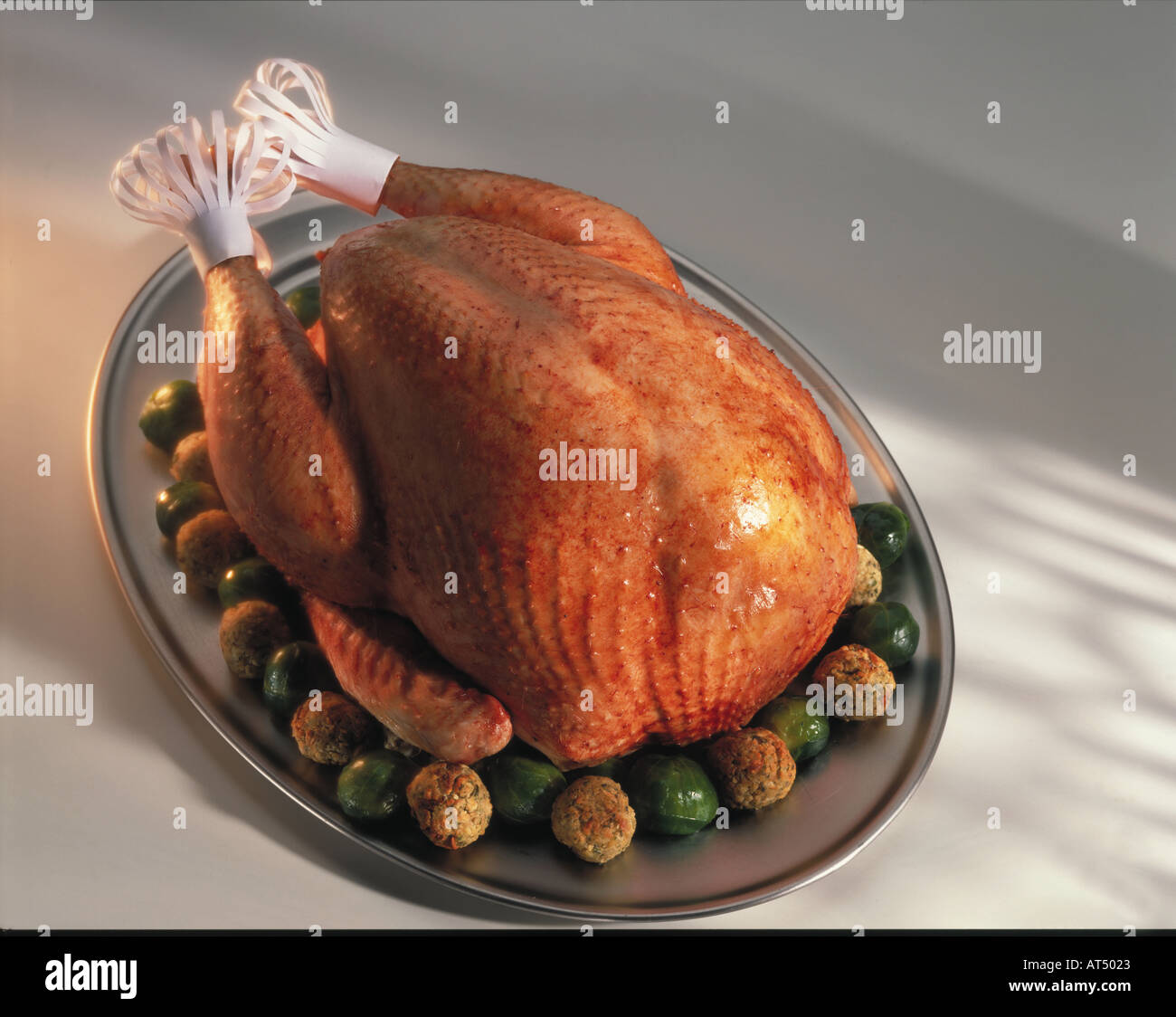 a roast turkey chicken Stock Photo Alamy