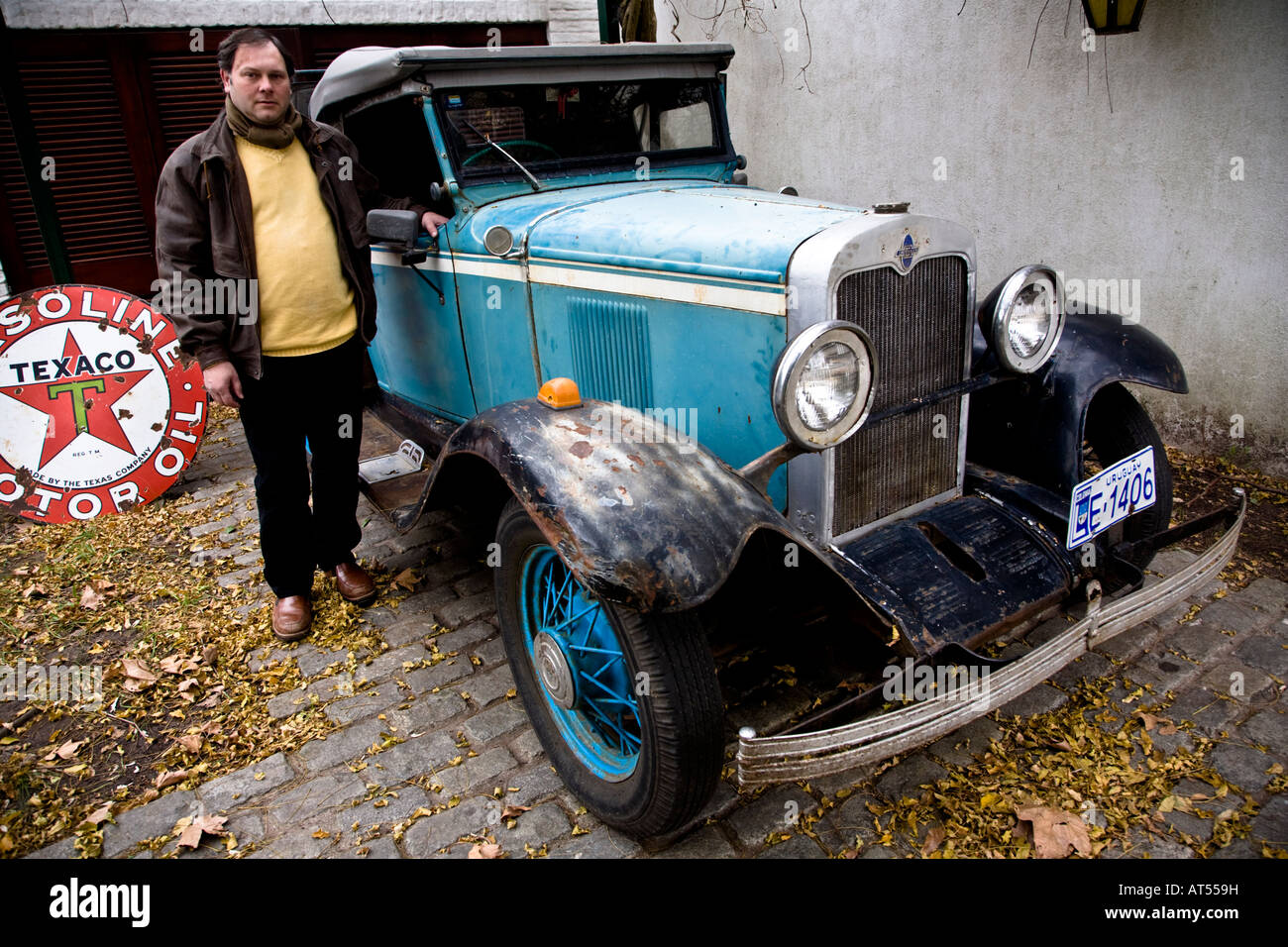 a restored 1930 Chevrolet transformed into a truck in Uruguay  Stock Photo