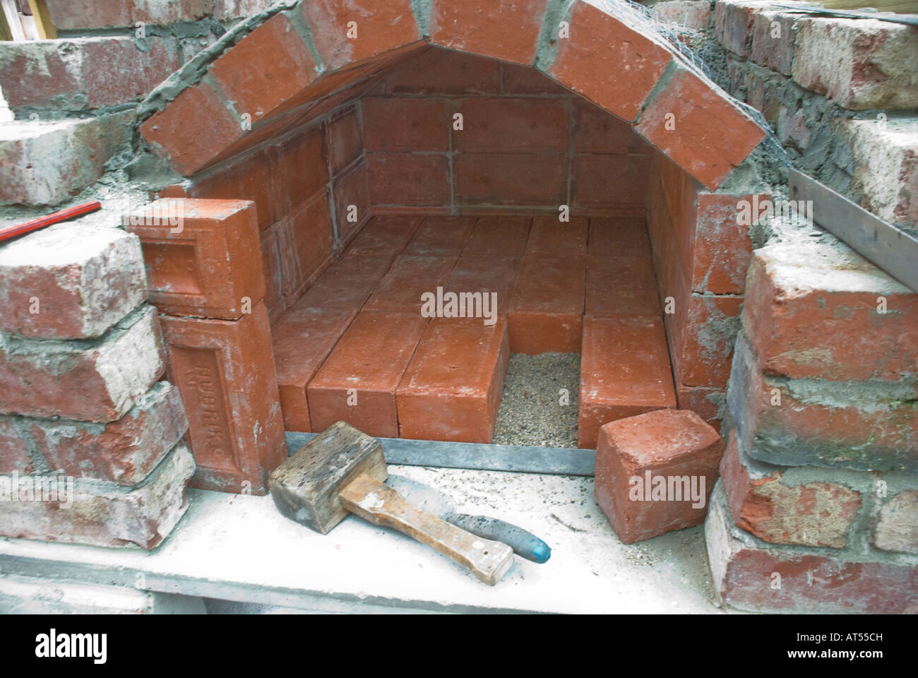 Detail Of The Fire Vault In Building An Outdoor Wood Fired Oven