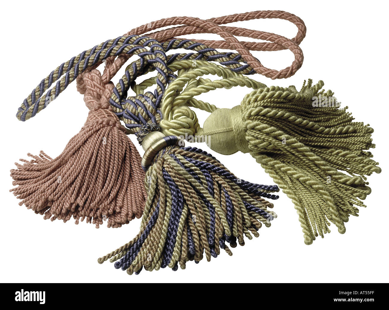 Photograph of various curtain tie back sash cords Stock Photo Alamy