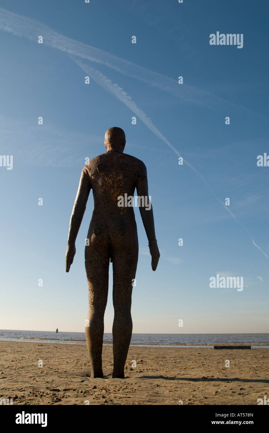 Anthony Gormley 'Another Place' public art 100 life size steel figures