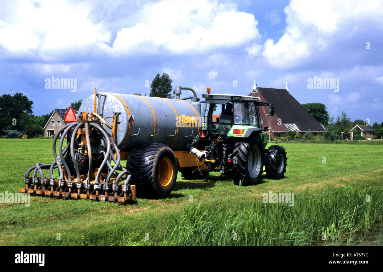Netherlands liquid manure tractor liquids manures Farm Farmer Stock