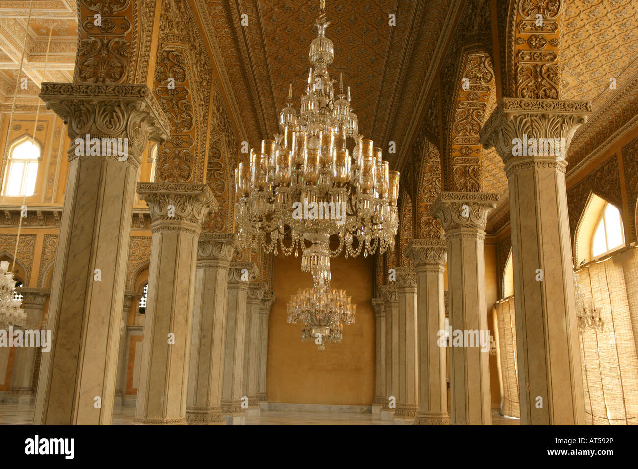 Opulence of Khilwat Mubarak in ChowMahalla Palace, Hyderabad, India ...