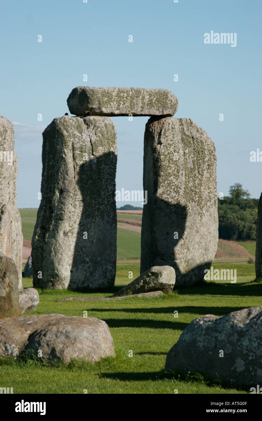 Wiltshire Stonehenge Historic standing stone circle Stock Photo