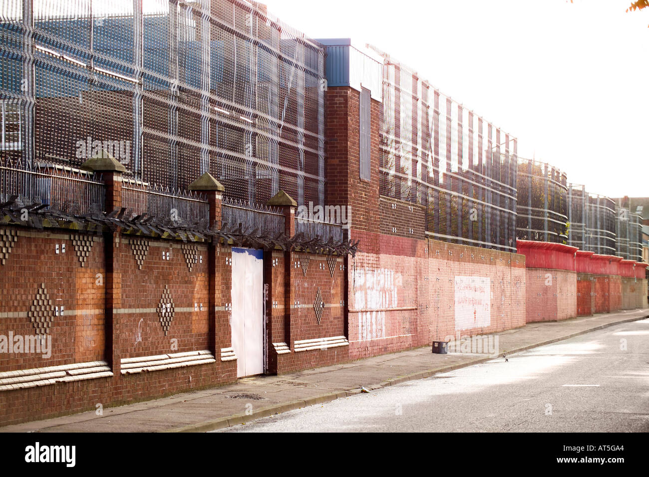 Peace Wall Belfast Northern Ireland Stock Photo