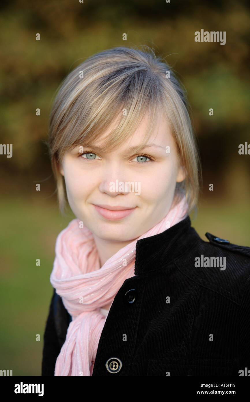 portrait of a teenage girl Stock Photo Alamy