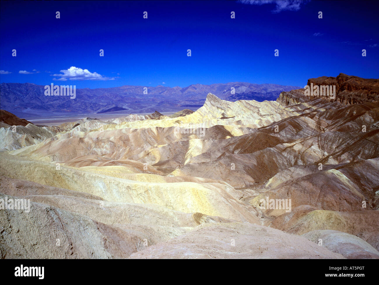 Zabriskie Point in Death Valley National Park Stock Photo Alamy