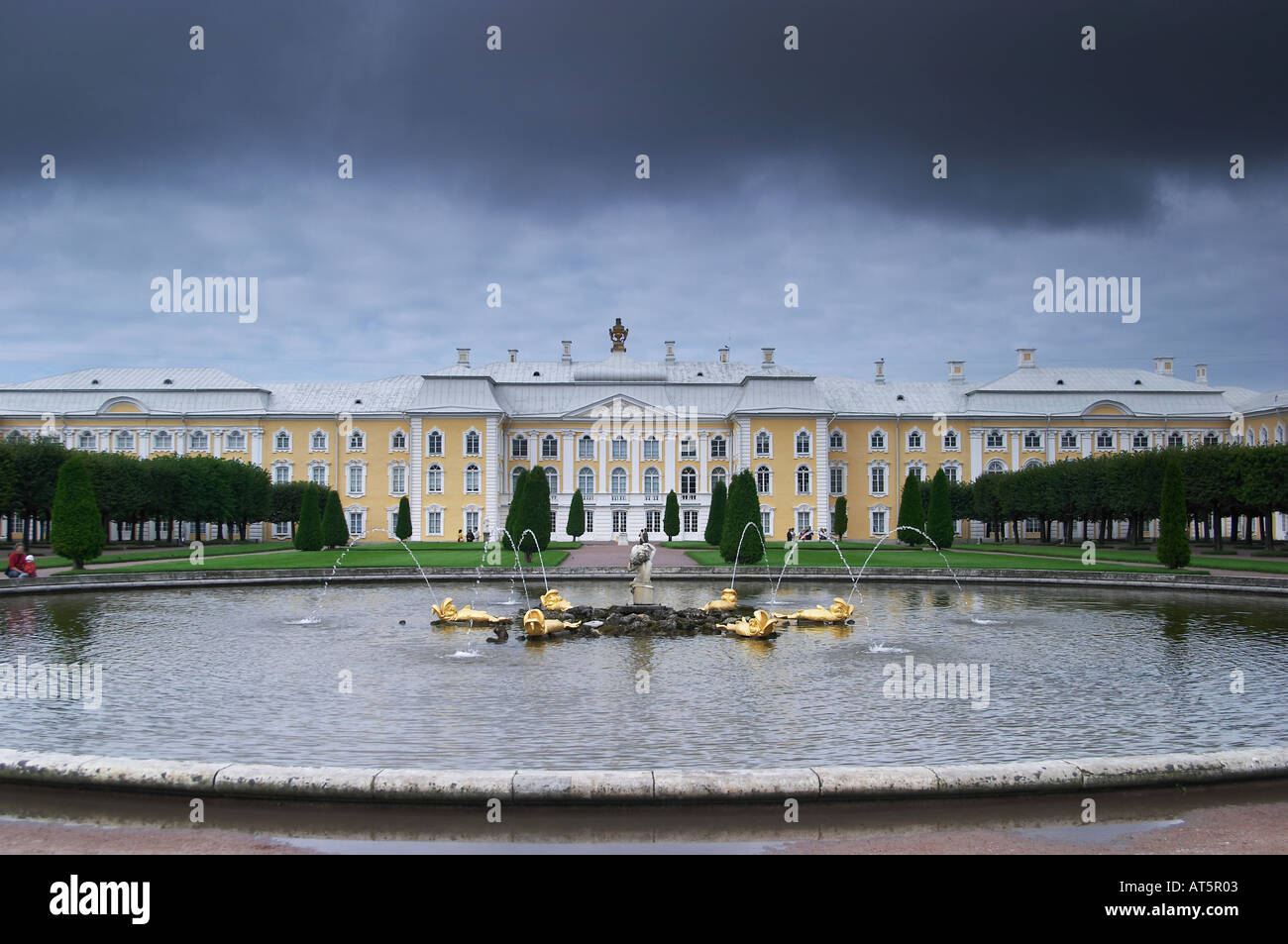 The Great Peterhof Palace,  near St.Petersburg, Russia Stock Photo