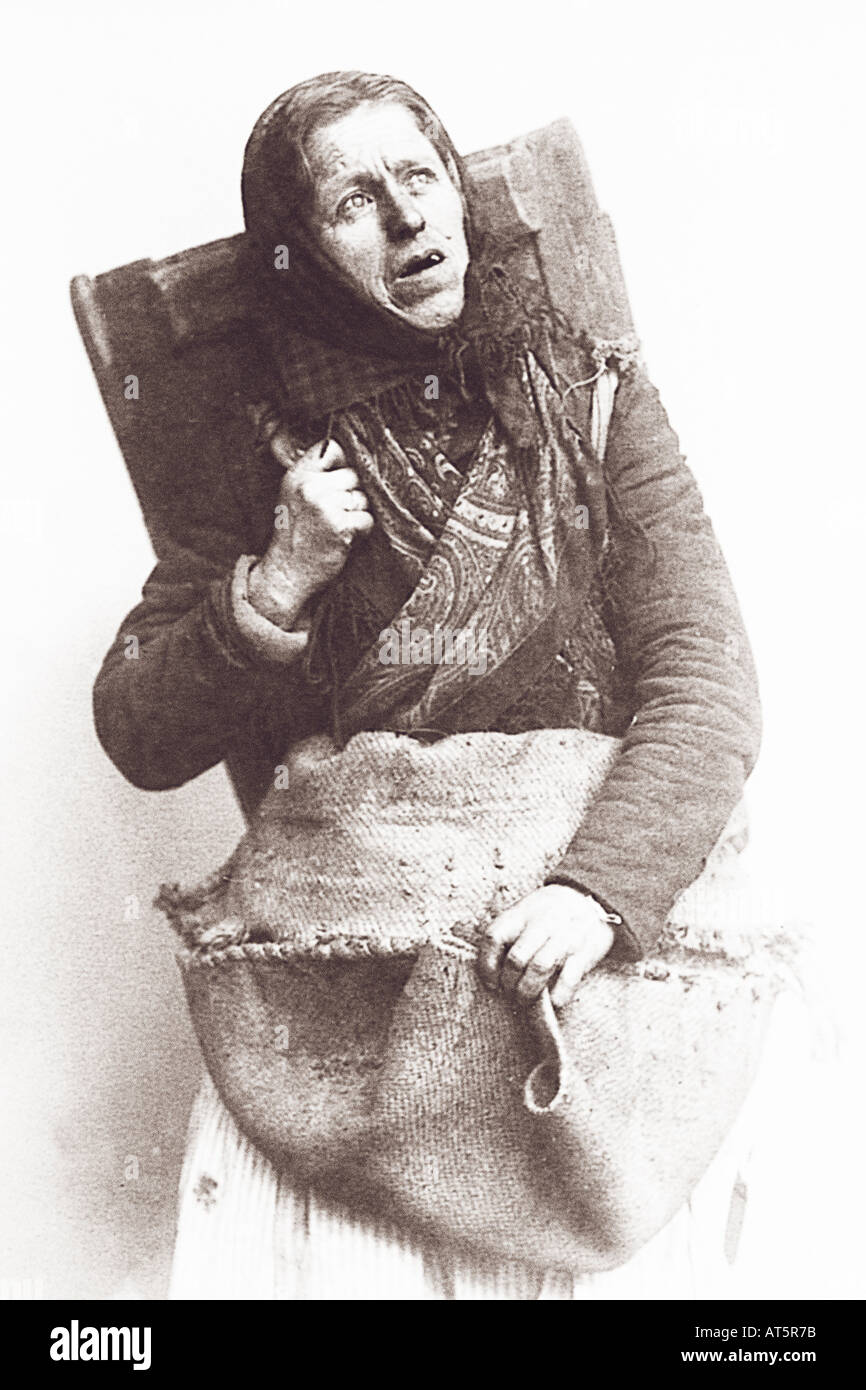 Volksbilder Lumpensammlerin 1900 Stock Photo