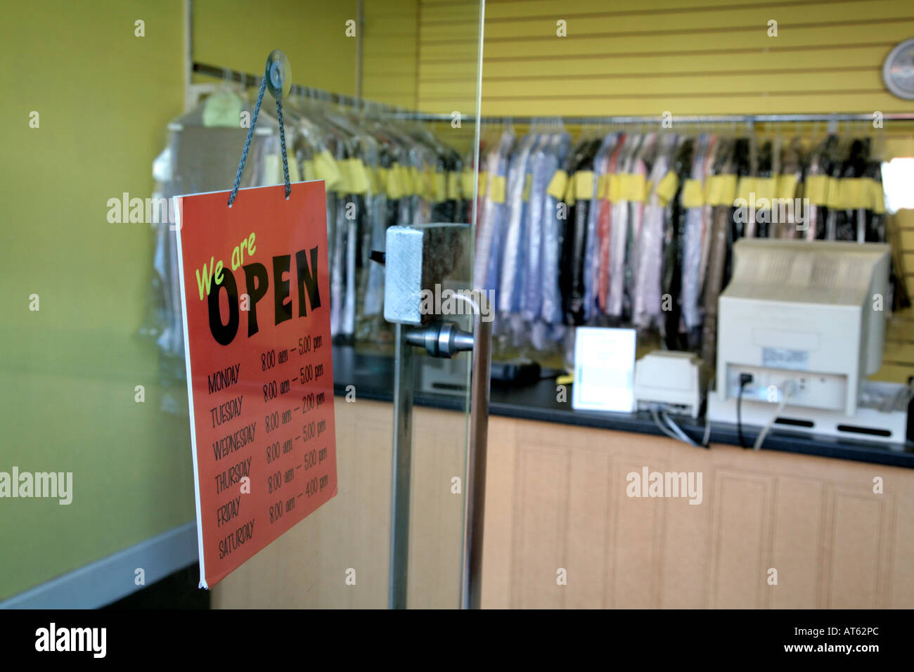 independent dry cleaners Stock Photo Alamy
