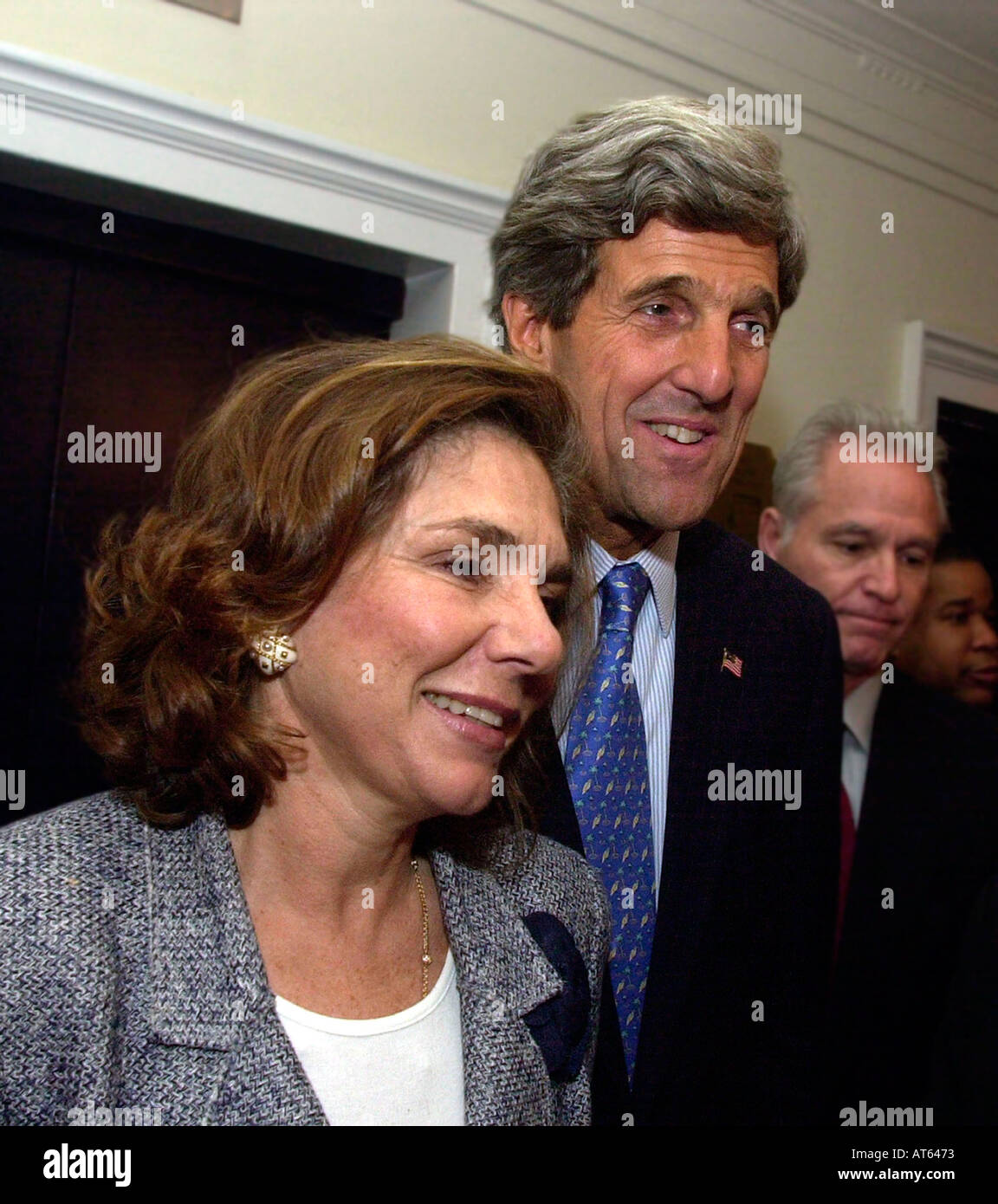 Teresa Heinz Kerry with her husband MA Senator John Kerry Stock Photo