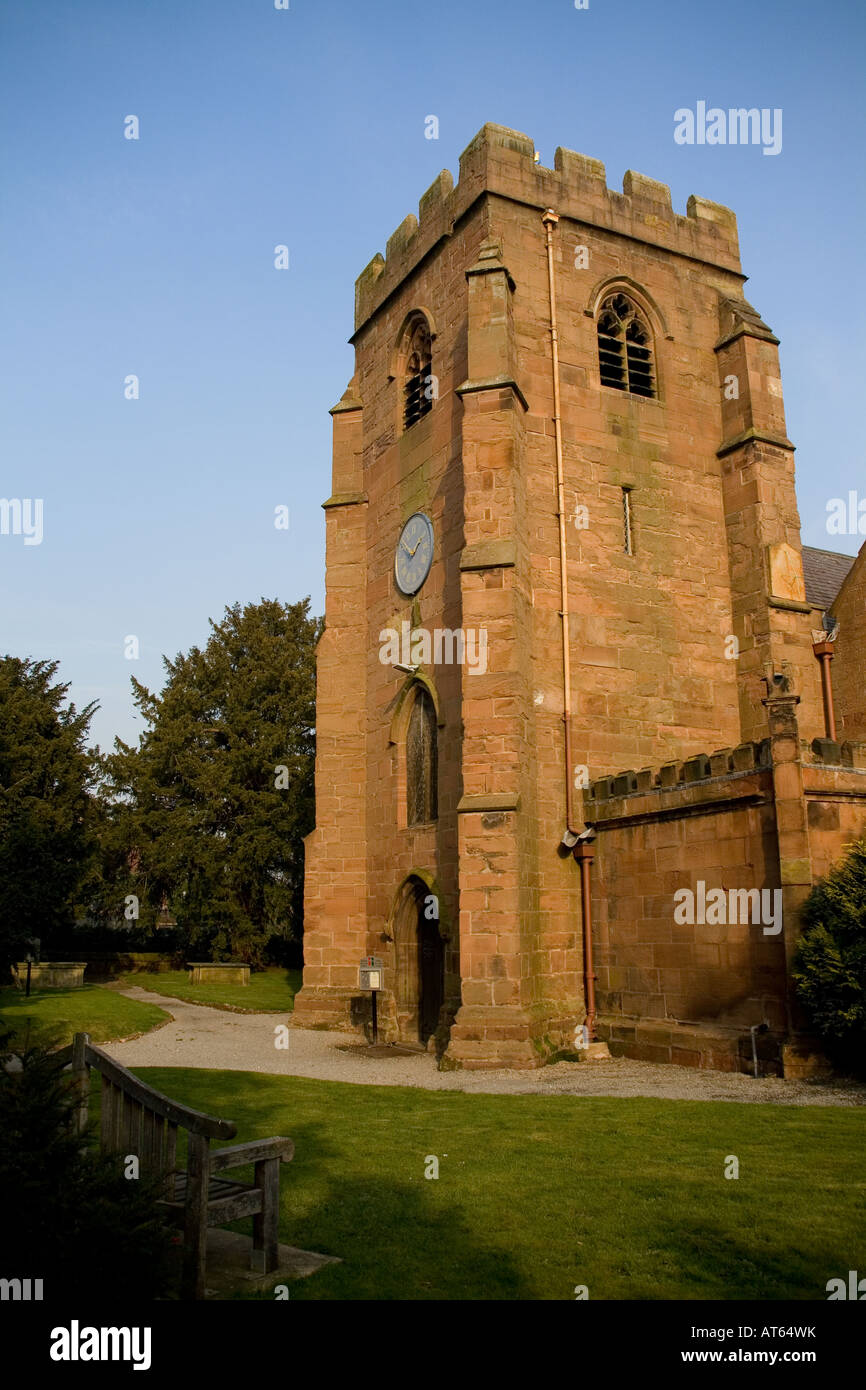 St Mary the Virgin Church, Overton, Wrexham, Wales Stock Photo - Alamy