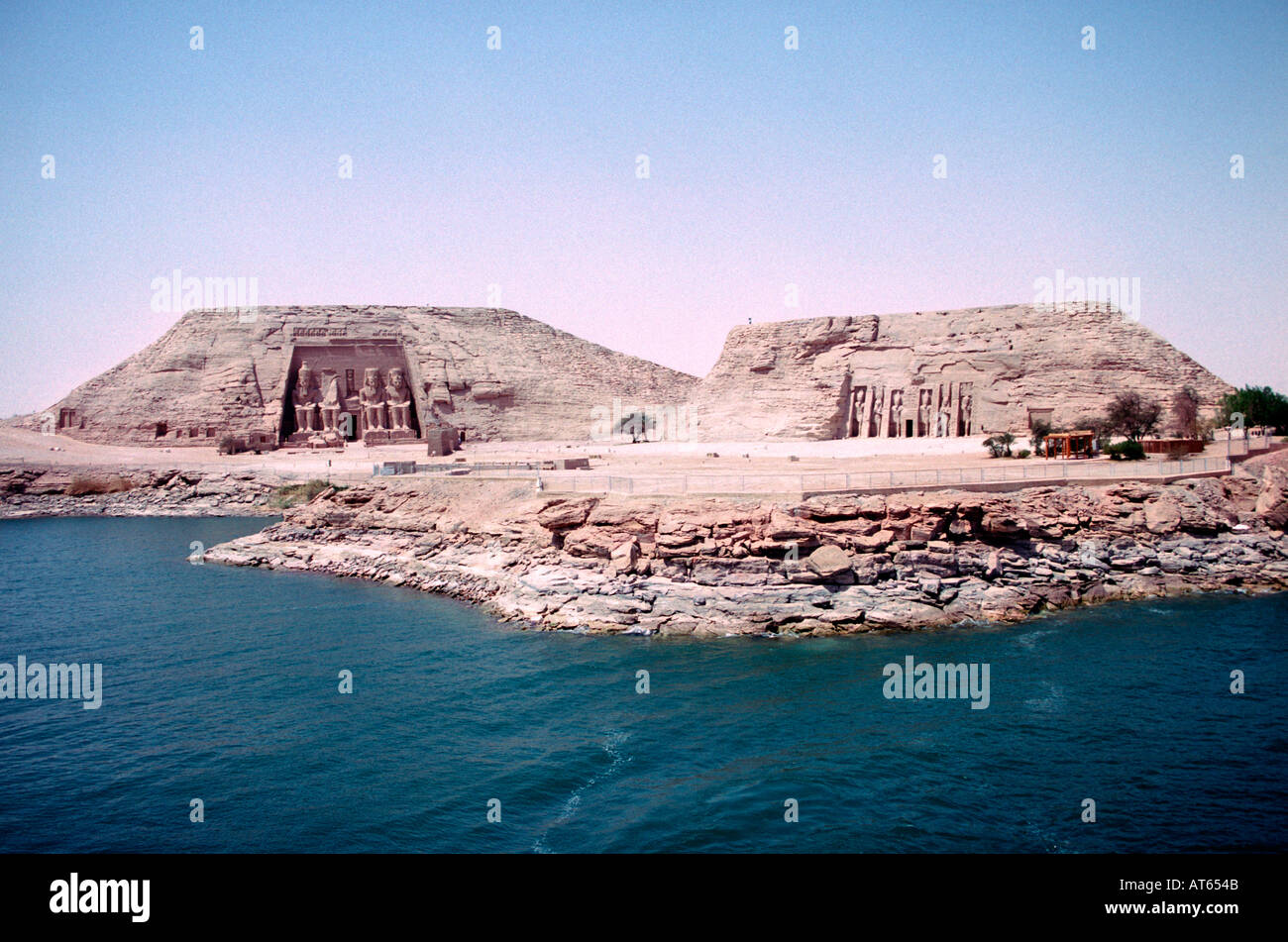 Abu Simbel, Lake Nasser, Egypt. Upper Egypt / Nubia, Egypt. Abu Simbel, Lake Nasser, Egypt. Upper Egypt / Nubia, Egypt. Abu Simbel, Lake Nasser, Egypt. Stock Photo