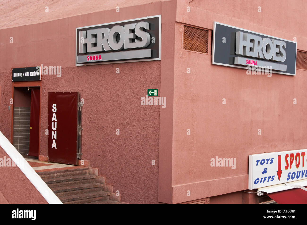Men only sauna in The Jumbo centre on Gran Canaria in the Canary islands Stock Photo Alamy