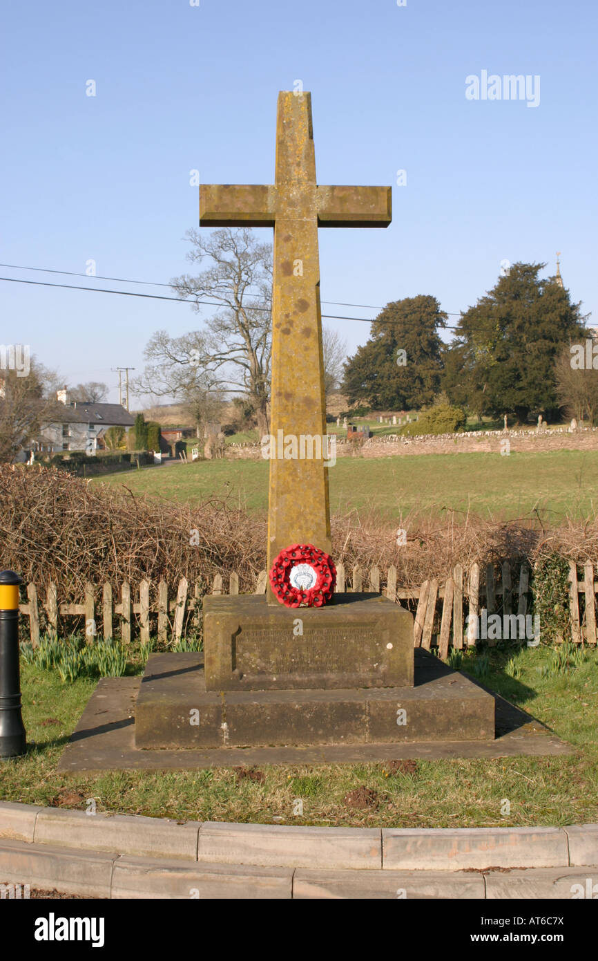 War Memorial Welsh Newton Village Herefordshire UK Stock Photo Alamy