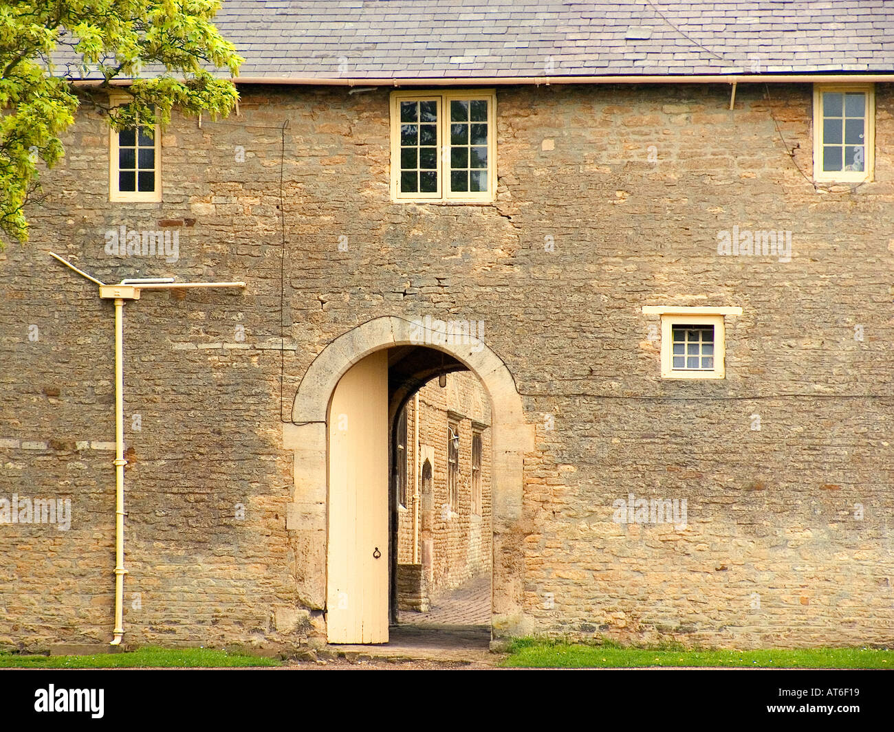 england northamptonshire castle ashby village Stock Photo Alamy