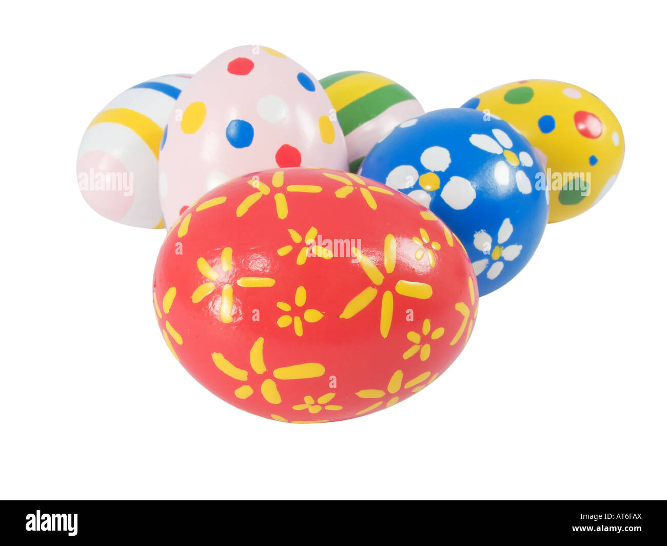 Real hand painted Easter eggs Stock Photo - Alamy