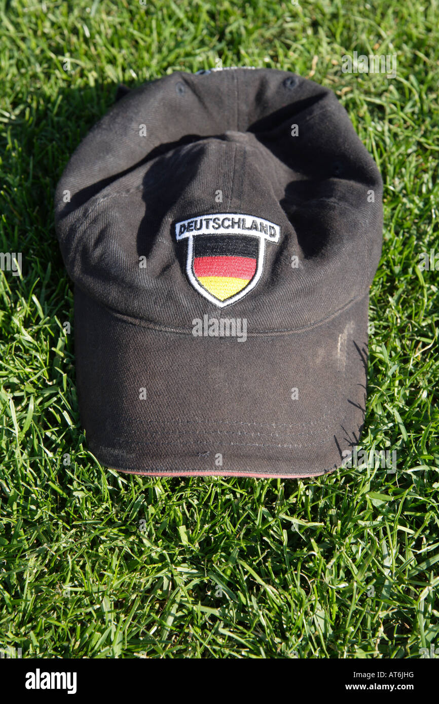 Baseball cap with German colours, closeup Stock Photo Alamy