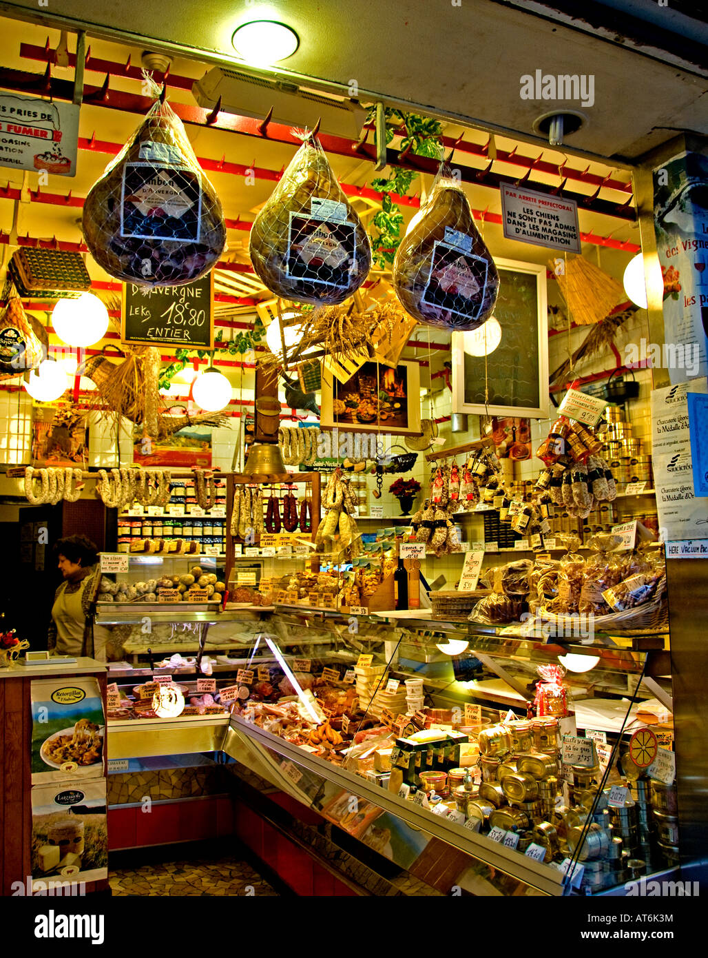 Montmartre Paris France French Parisian France French Shop Market Stock