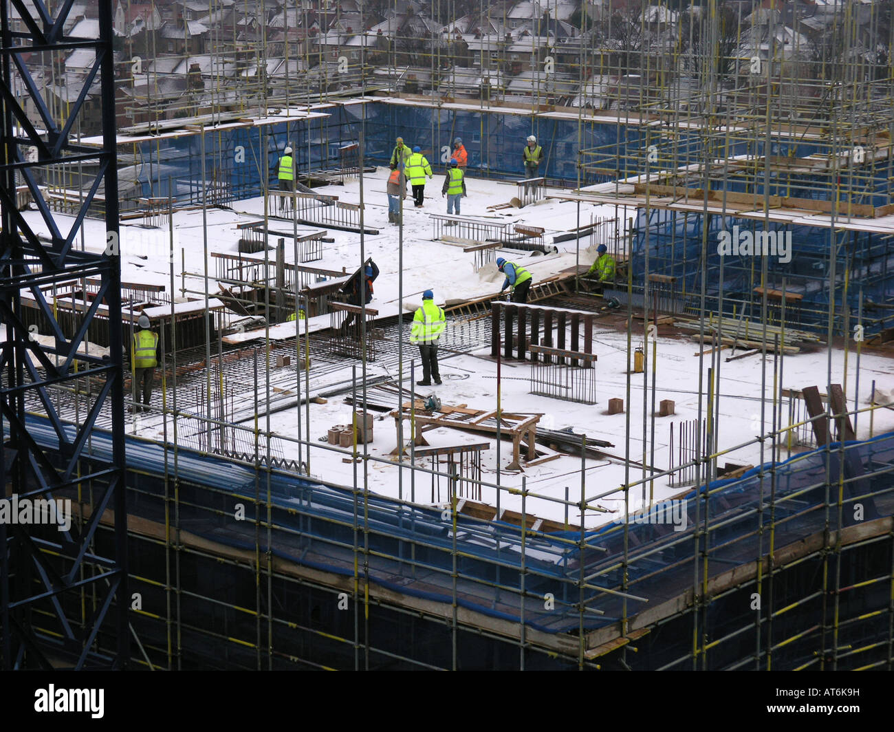 hi rise residential building construction ilford essex england uk gb Stock Photo