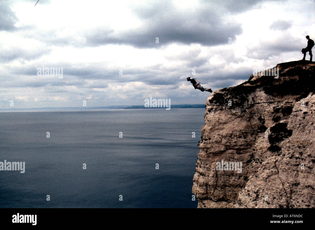 BASE JUMPING IN THE UK Stock Photo Alamy