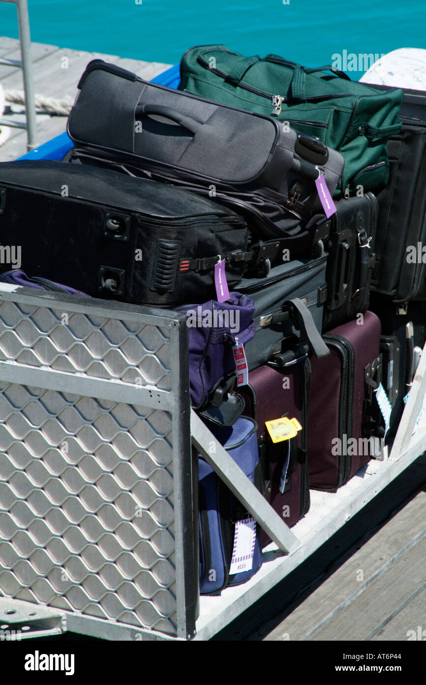 luggage bags bag travel tourism tourist personal effects holiday package  transport travel travelling baggage reclaim lost bagga Stock Photo - Alamy