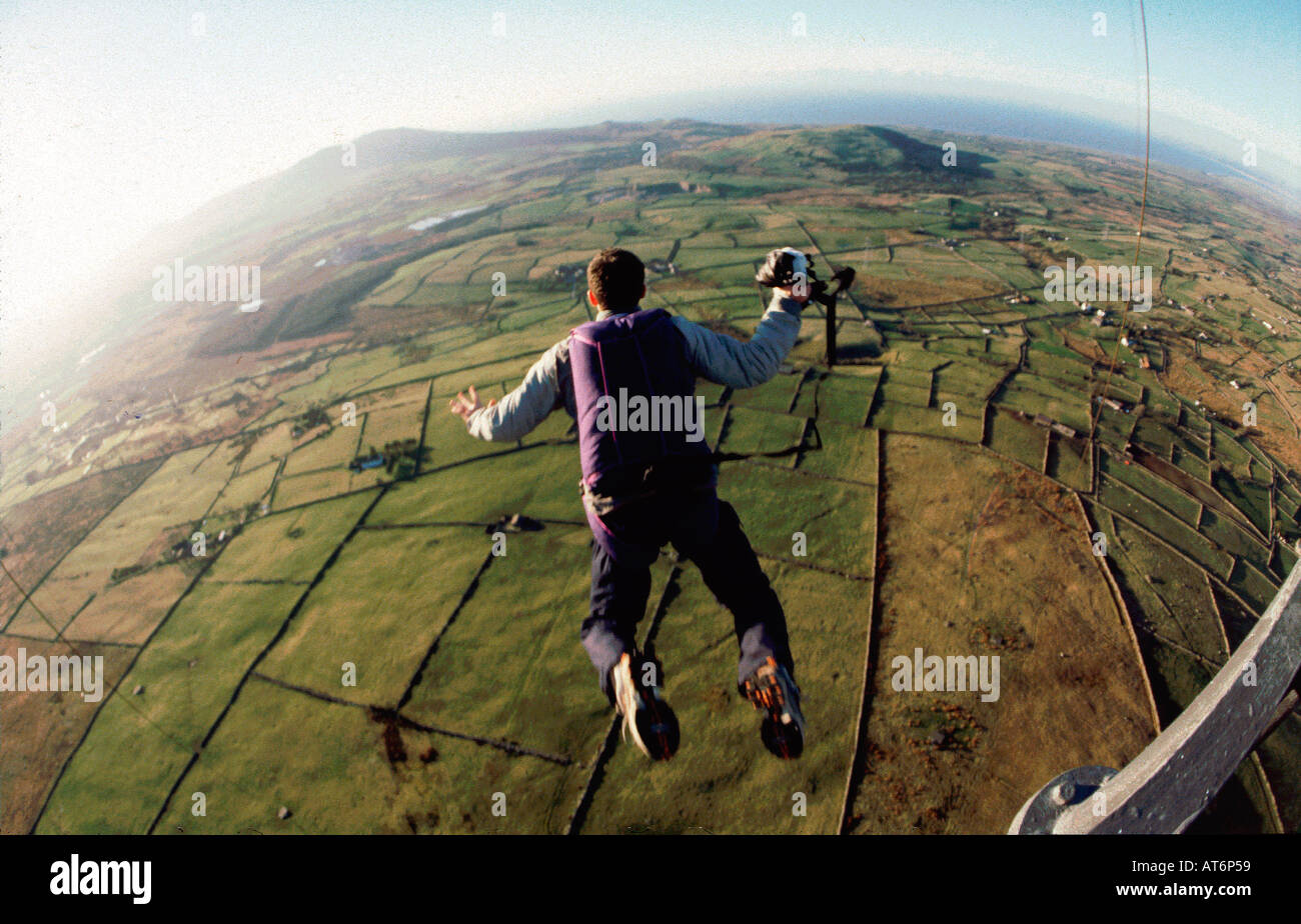 BASE JUMPING IN THE UK Stock Photo - Alamy