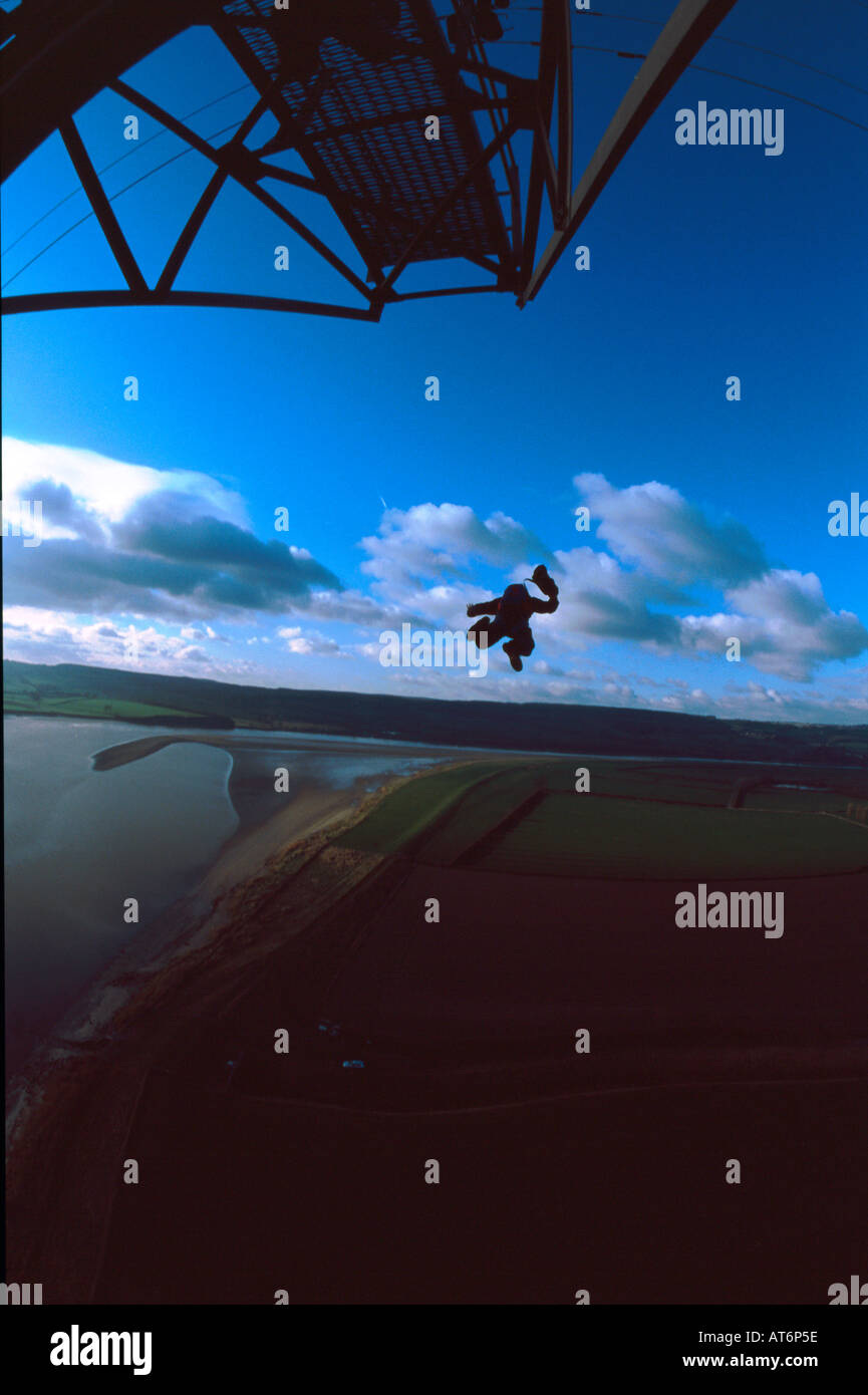 BASE JUMPING IN THE UK Stock Photo Alamy