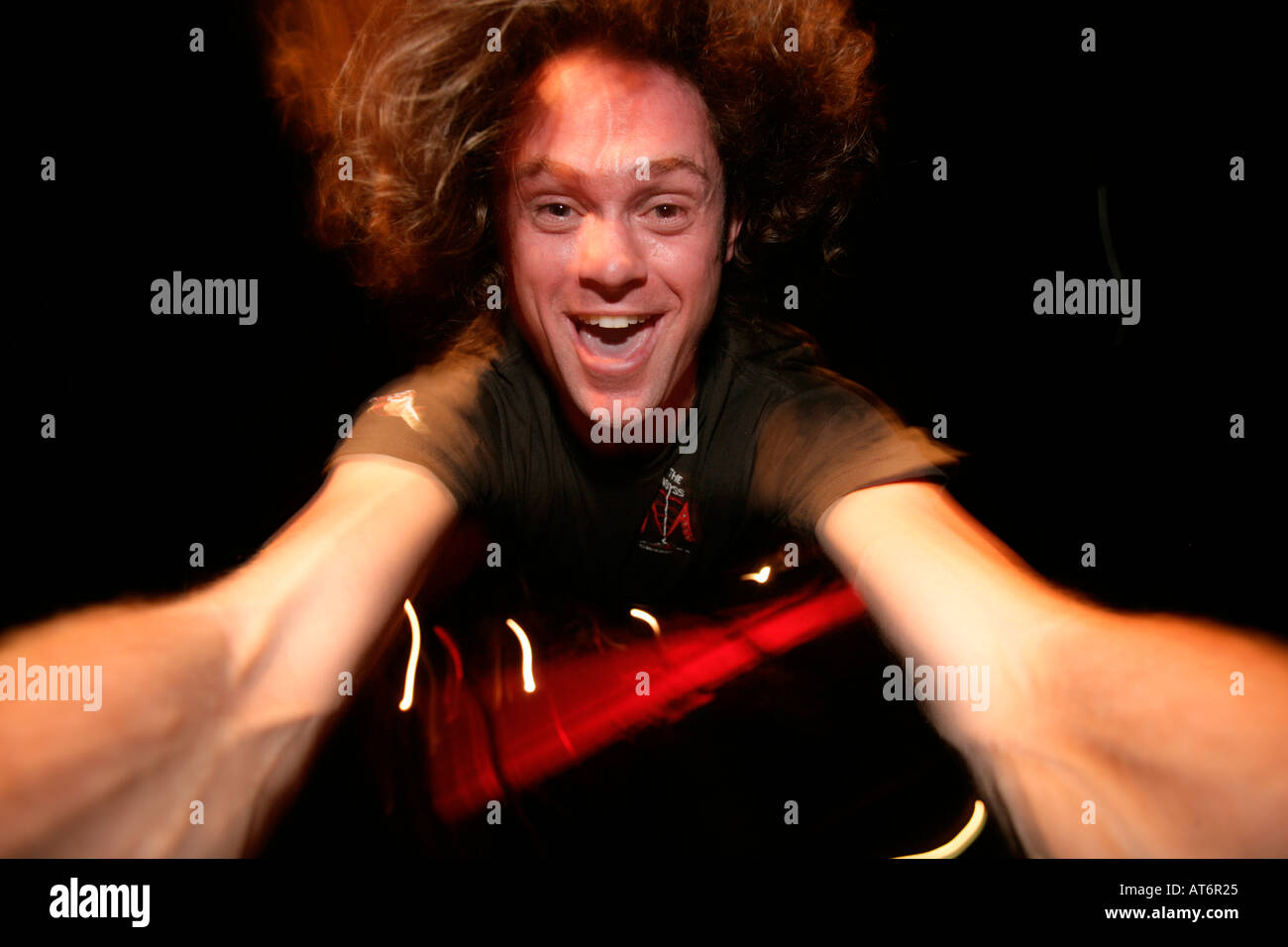 INDOOR BUNGEE JUMPING AT MAGNA ROTHERHAMPTON Stock Photo Alamy