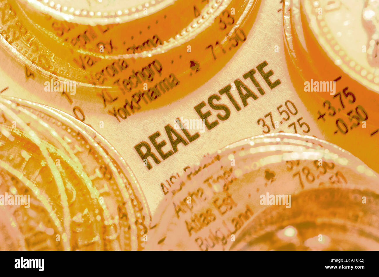 real estate,stocks and shares Stock Photo Alamy