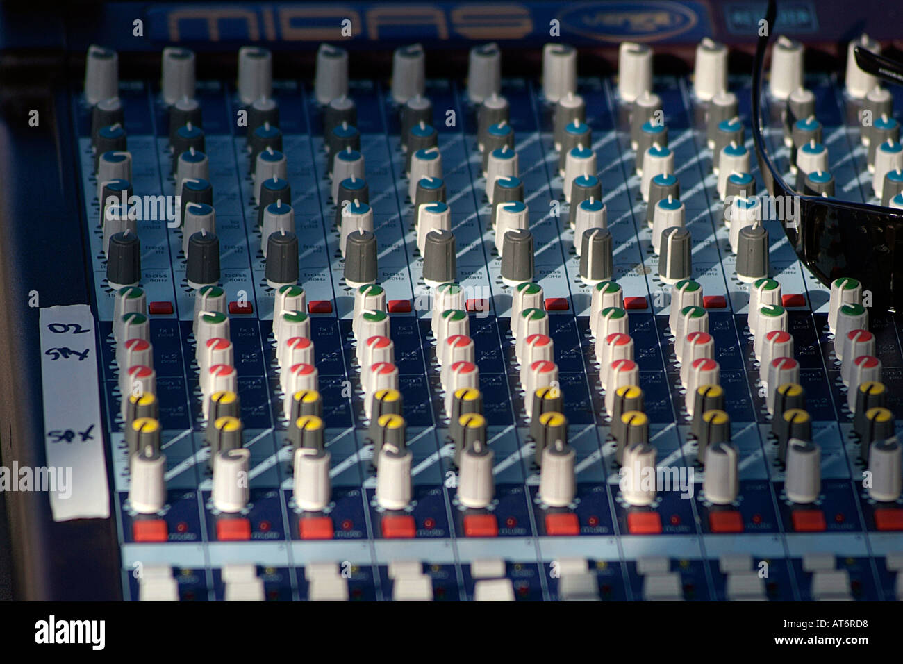 mixing desk audio music volume knob sound recording record slider