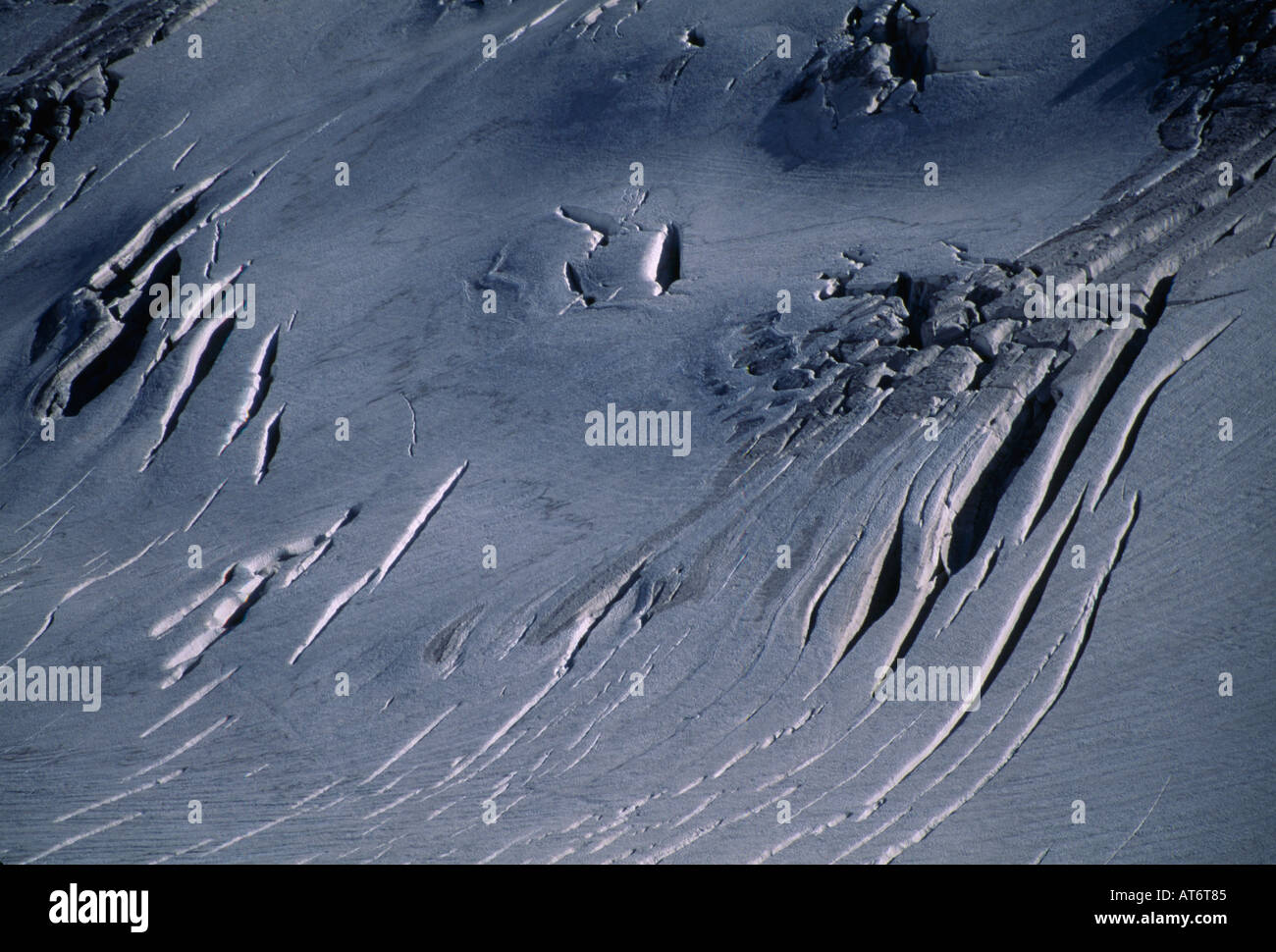 DANGEROUS MOUNTAIN SLOPE Stock Photo