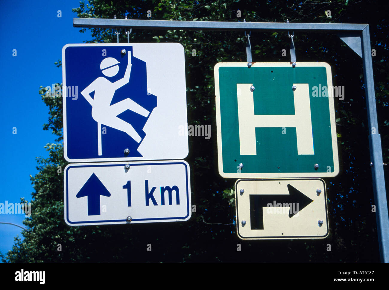 ROAD SIGNS, CANADA Stock Photo Alamy