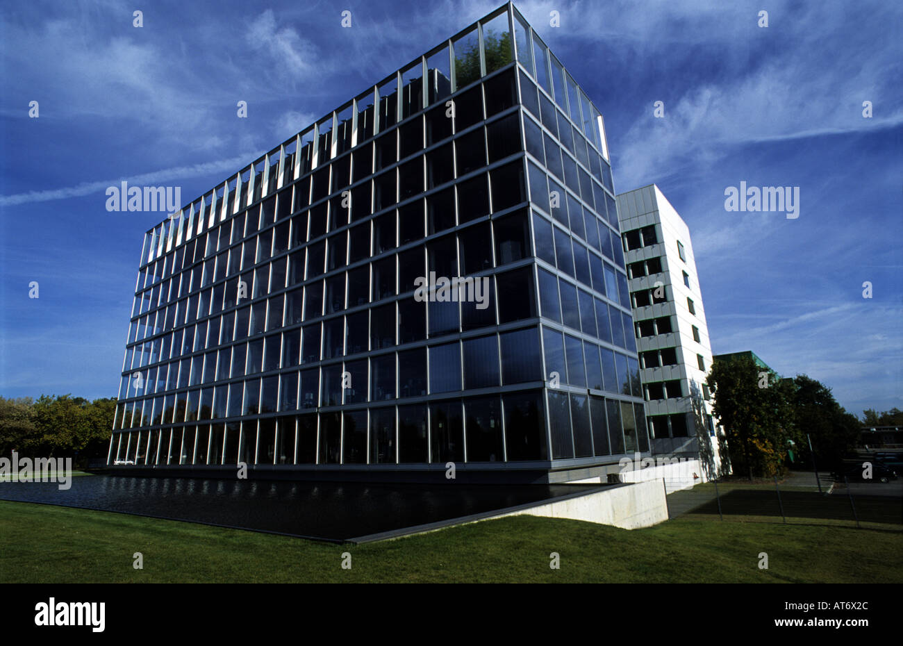 Headquarters building of Gelsenwasser AG, a German water company in ...