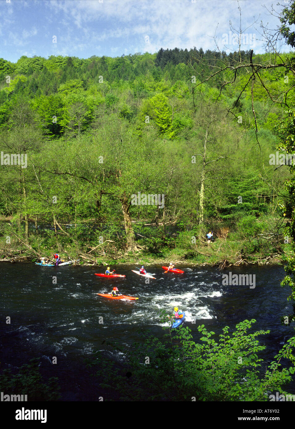 Canoe training, Symonds Yat, Forest of Dean, Wye Valley